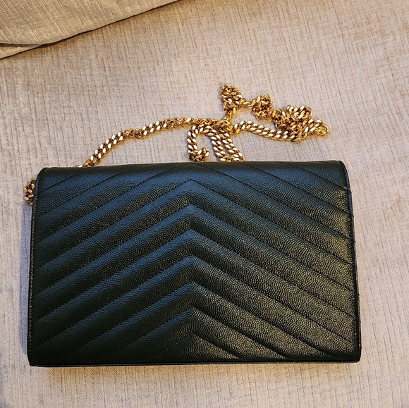 ‼️SOLD‼️YSL Cassandra Wallet on Chain - Picture 4 of 10